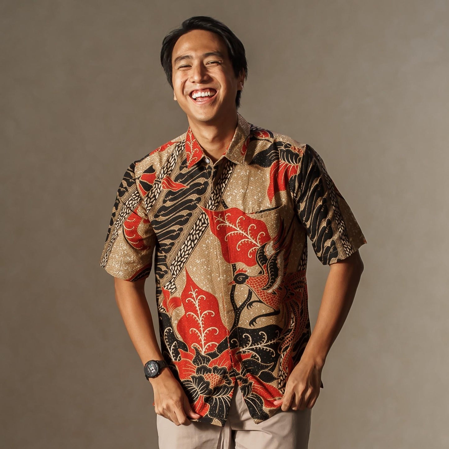 Kastuba - Mandalas Premium Men's Short Sleeve Batik Shirt