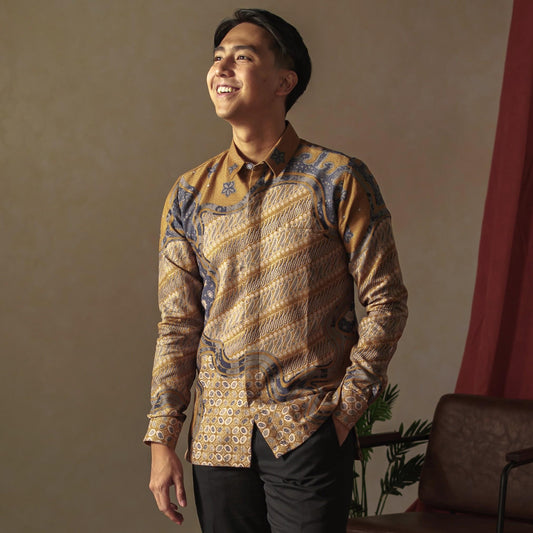 Zatora - Mandalas Premium Men's Long Sleeve Batik Shirt