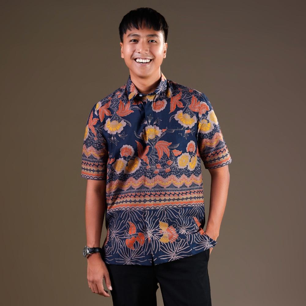 Geraning - Mandalas Premium Men's Short Sleeve Batik Shirt