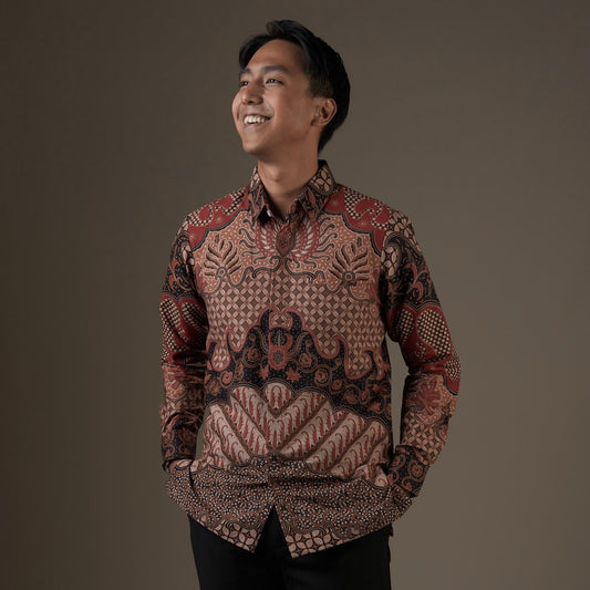 Golla - Mandalas Kemeja Batik Pria Premium Lengan Panjang