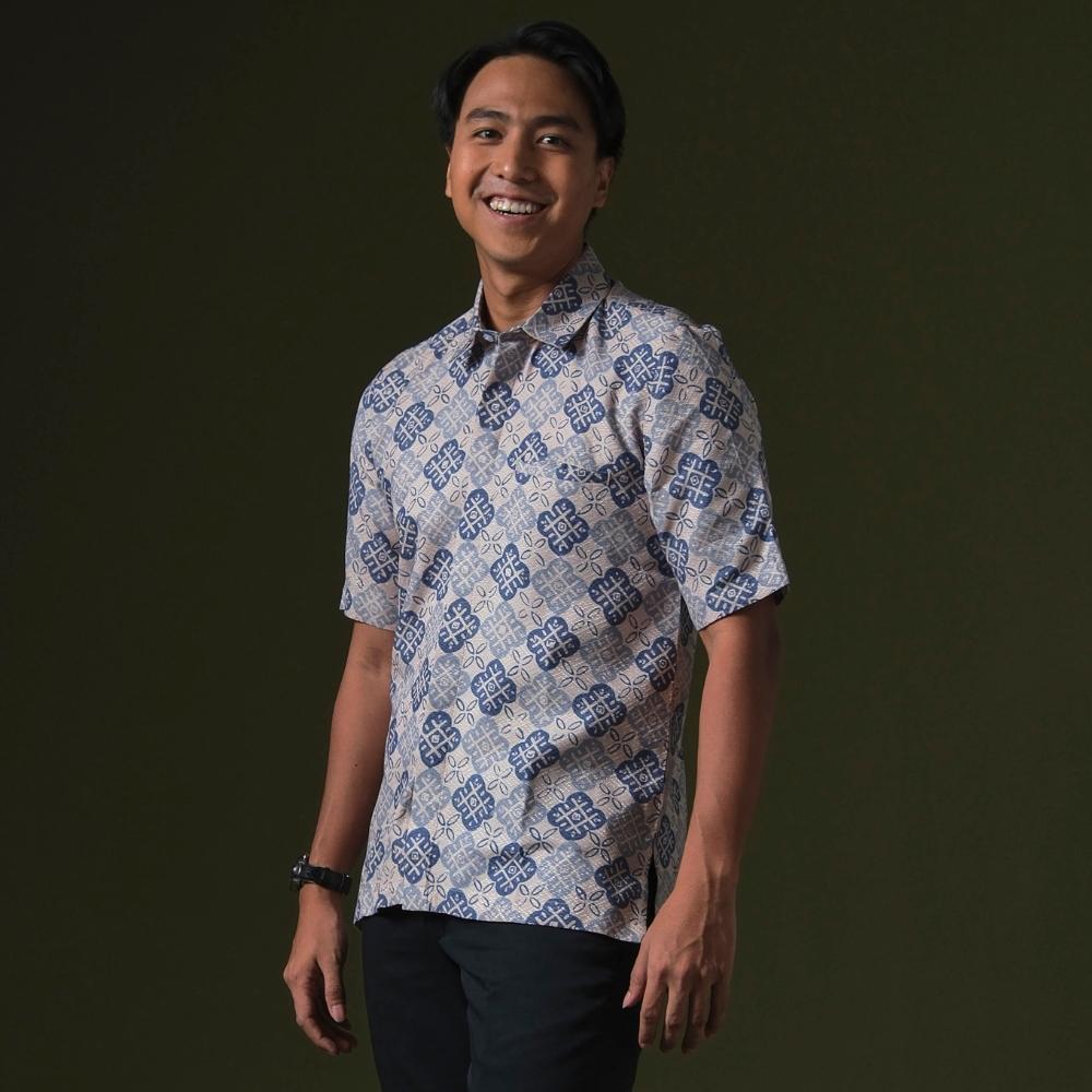 Tsubaki - Mandalas Premium Men's Short Sleeve Batik Shirt