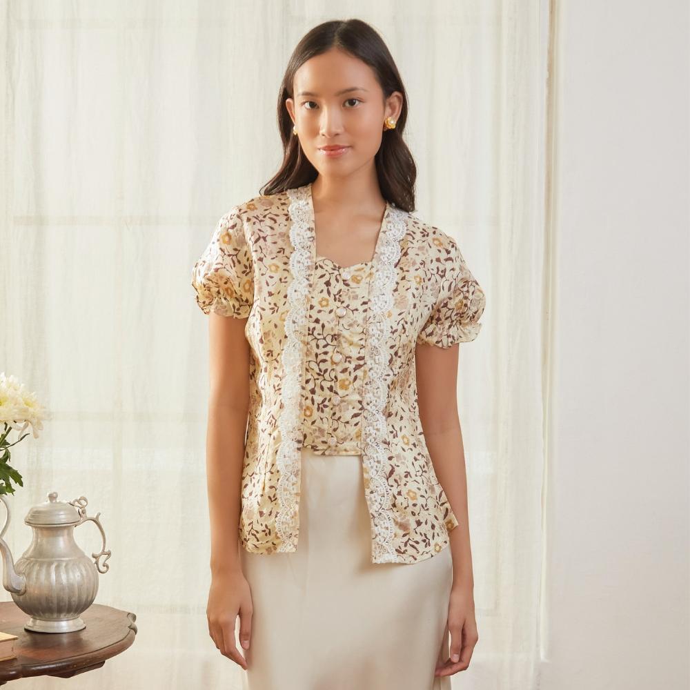 Sarina - Mandalas Baju Kerja Atasan Batik Blouse Wanita Modern