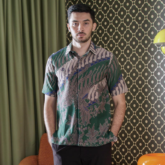 Raijo - Mandalas Kemeja Batik Pria Premium Lengan Pendek