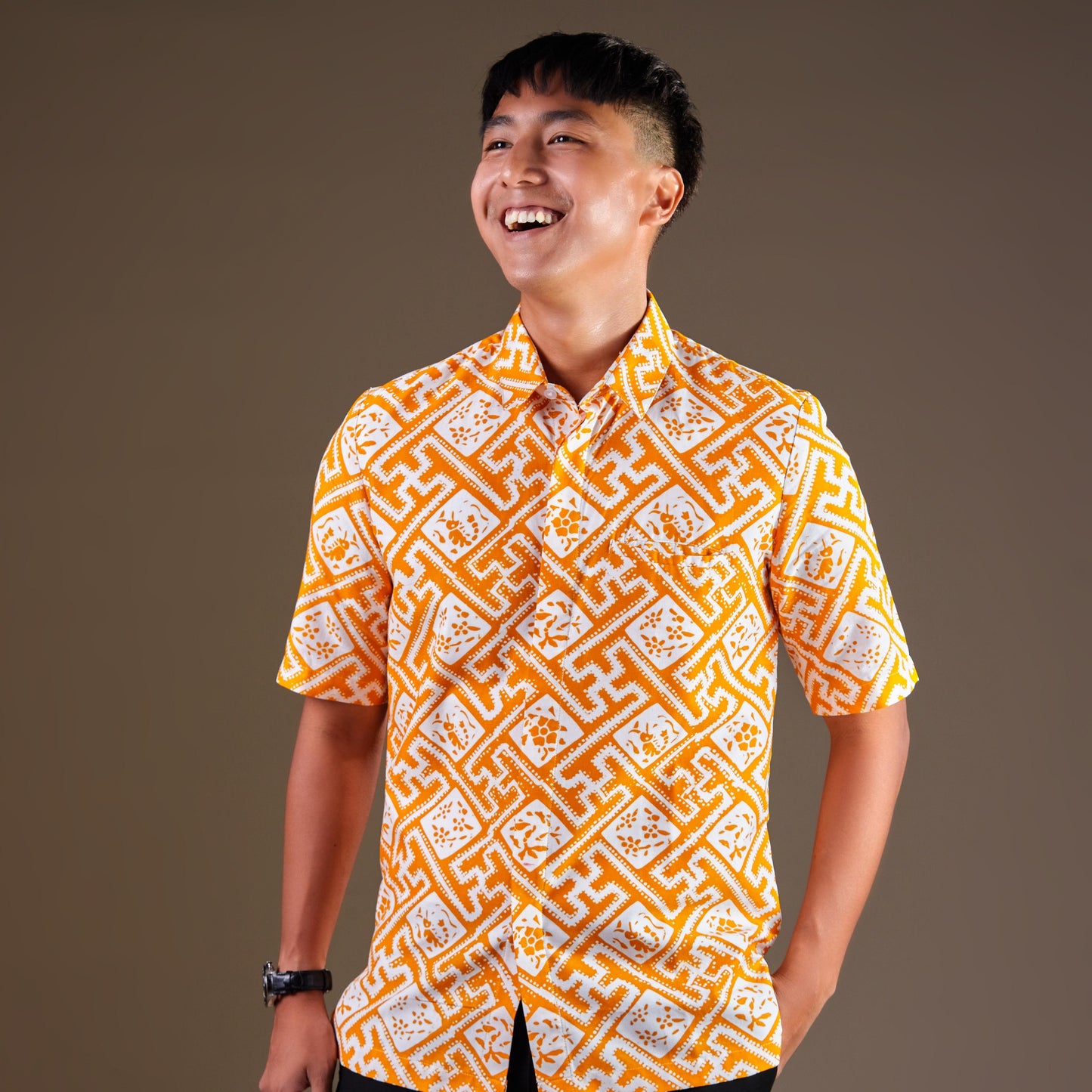 Romanye - Mandalas Kemeja Batik Pria Premium Lengan Pendek