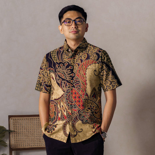 Cakrawala - Mandalas Kemeja Batik Pria Premium Lengan Pendek