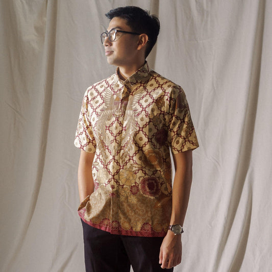 Kuncup - Mandalas Kemeja Batik Pria Premium Lengan Pendek