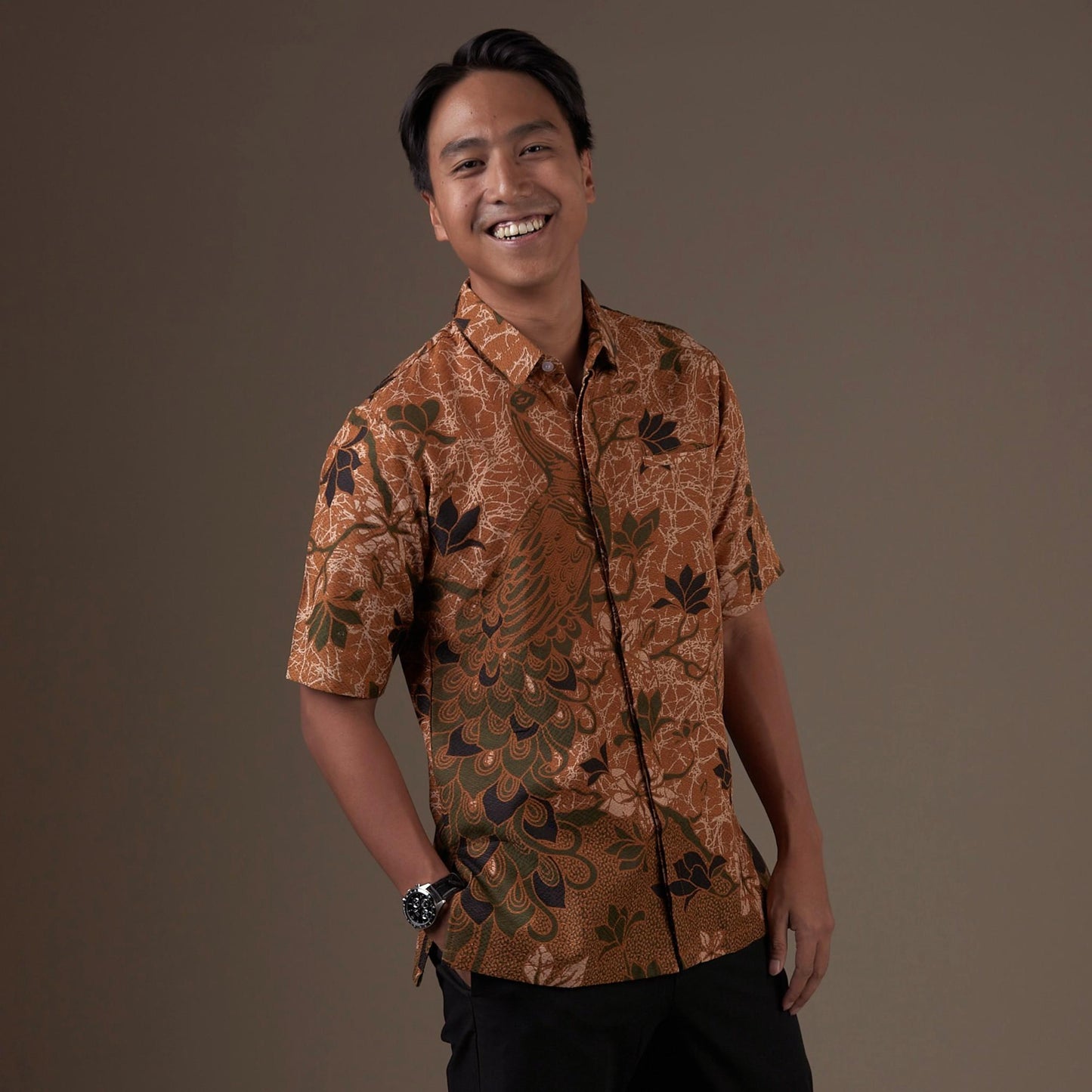 Vertit - Mandalas Kemeja Batik Pria Premium Lengan Pendek