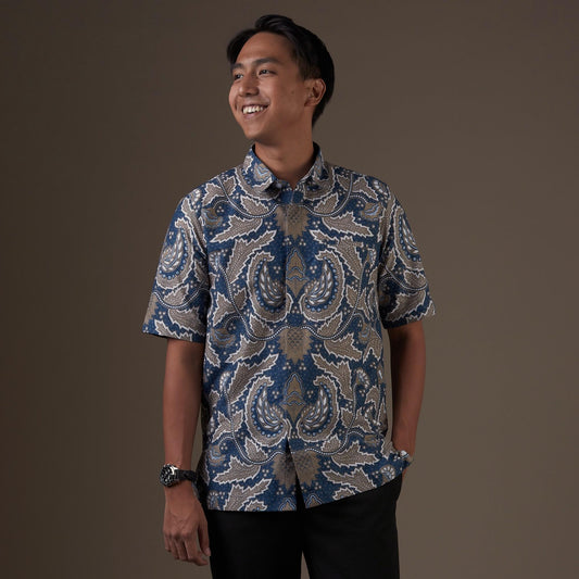 Wuranas - Mandalas Kemeja Batik Pria Premium Lengan Pendek