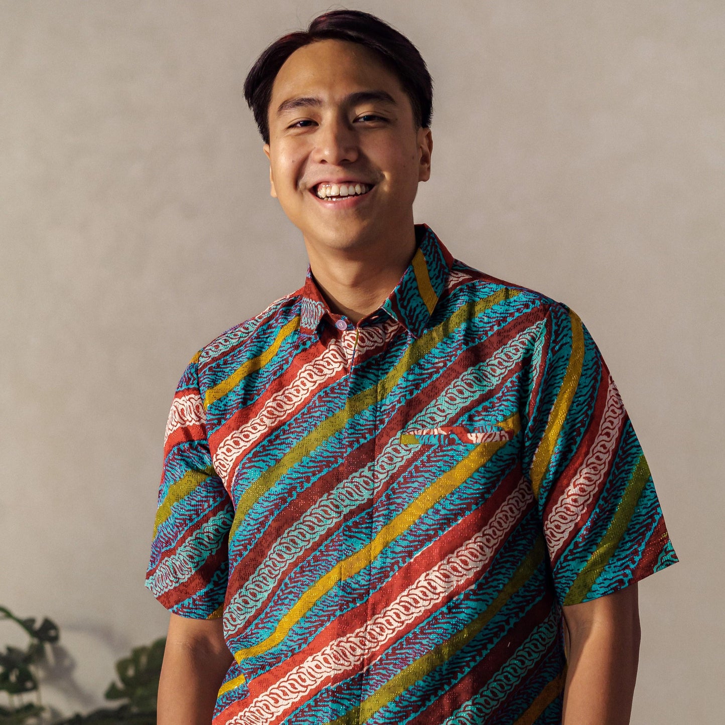 Danura - Mandalas Premium Men's Short Sleeve Batik Shirt
