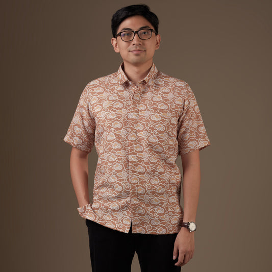 Menawan - Mandalas Kemeja Batik Pria Premium Lengan Pendek