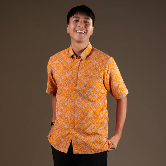 Kaning - Mandalas Kemeja Batik Pria Premium Lengan Pendek