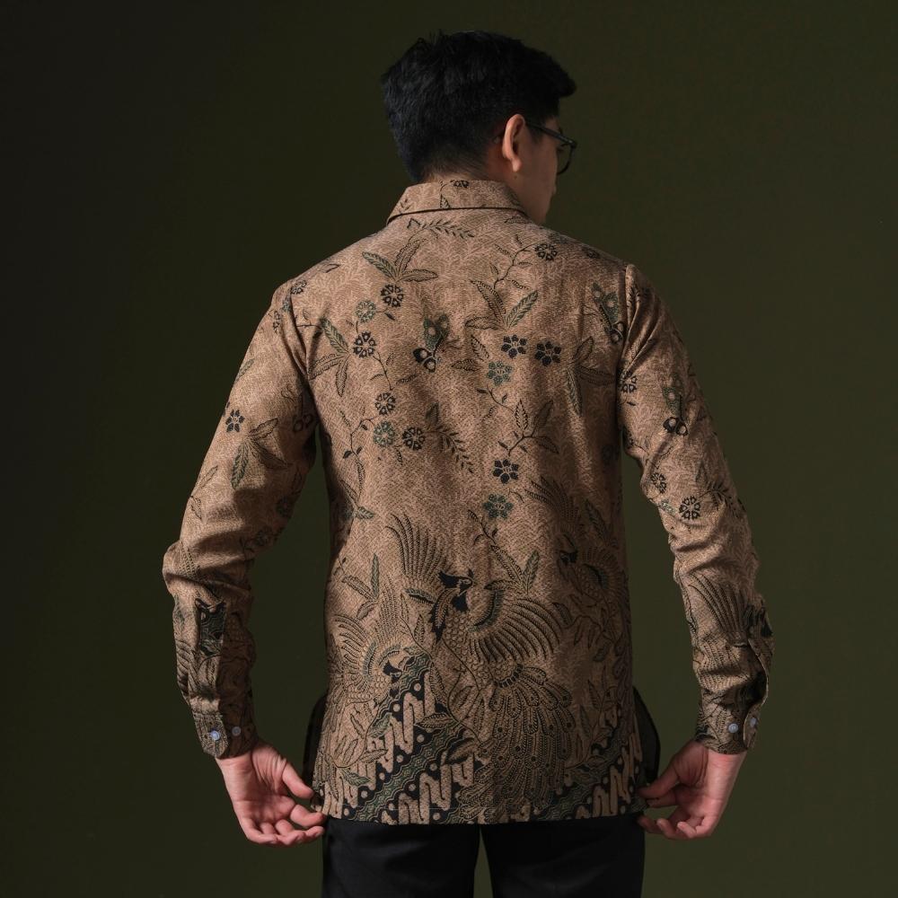 Casuarus - Mandalas Premium Men's Long Sleeve Batik Shirt