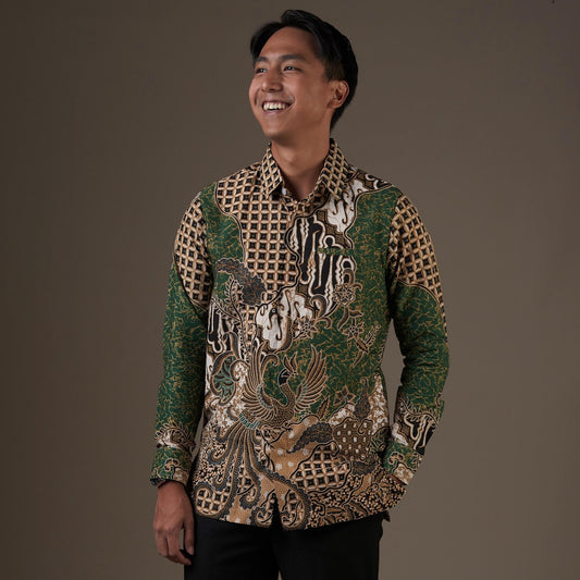 Josari - Mandalas Kemeja Batik Pria Premium Lengan Panjang