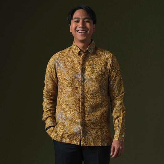 Kemuning - Mandalas Kemeja Batik Pria Premium Lengan Panjang