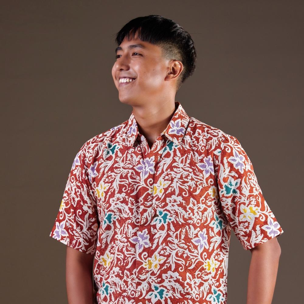 Autum - Mandalas Premium Men's Short Sleeve Batik Shirt