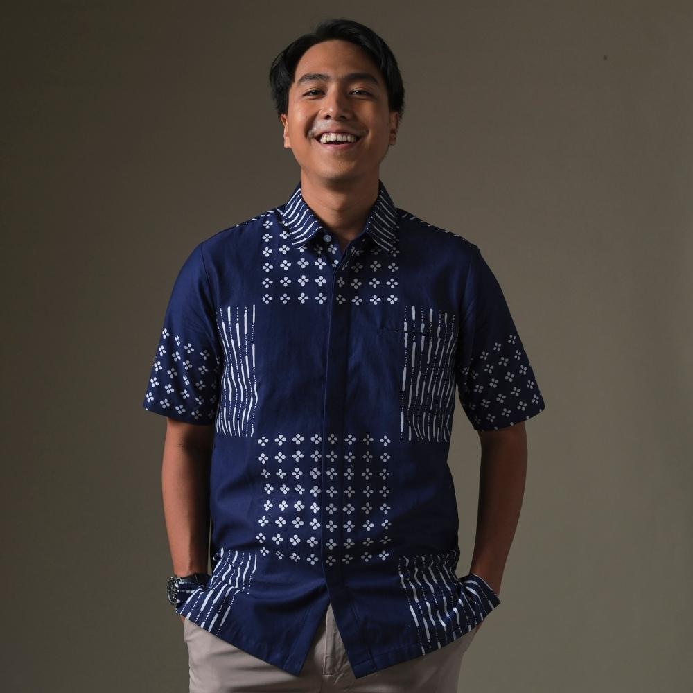 Kalibu - Mandalas Premium Men's Short Sleeve Batik Shirt
