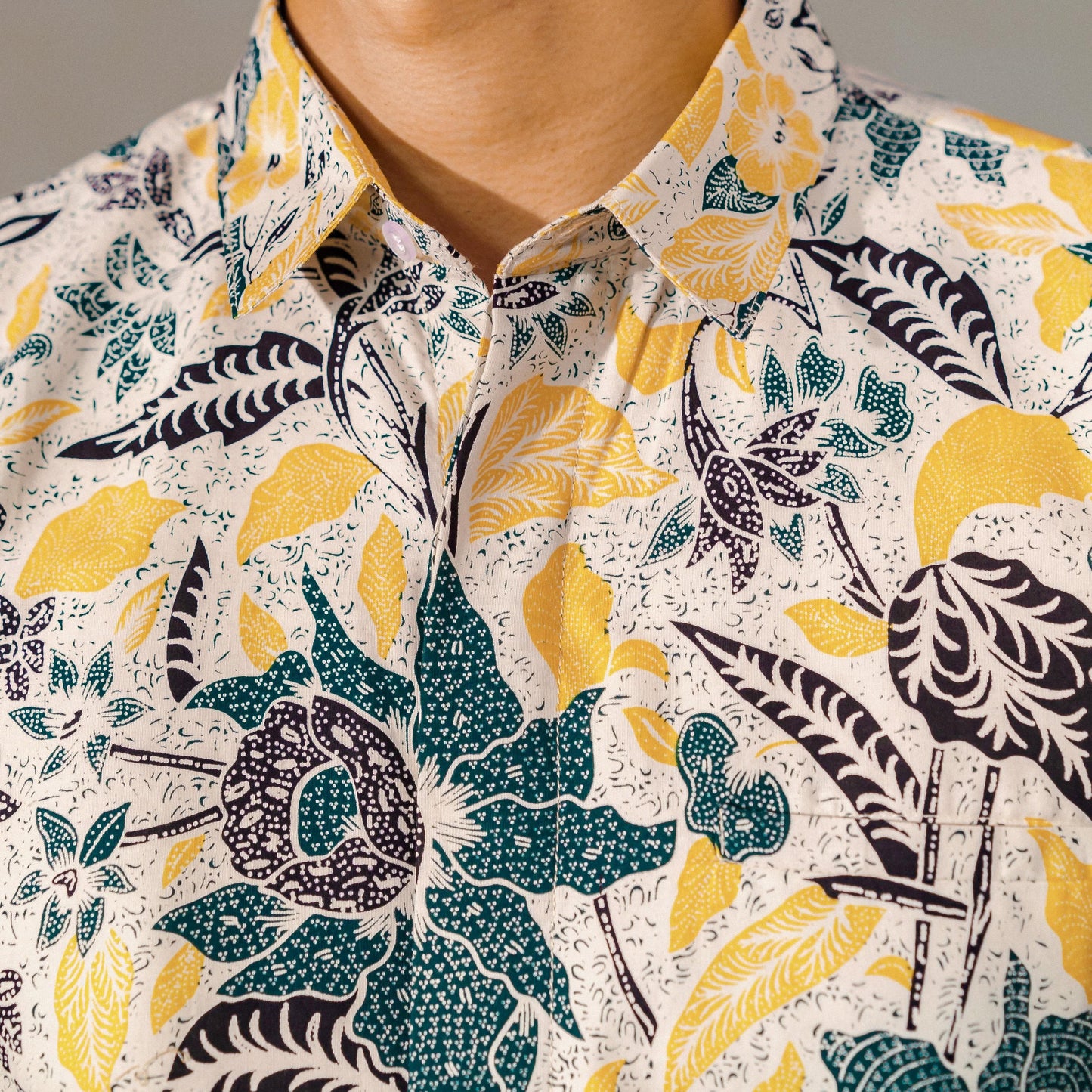 Nuning - Mandalas Premium Men's Short Sleeve Batik Shirt