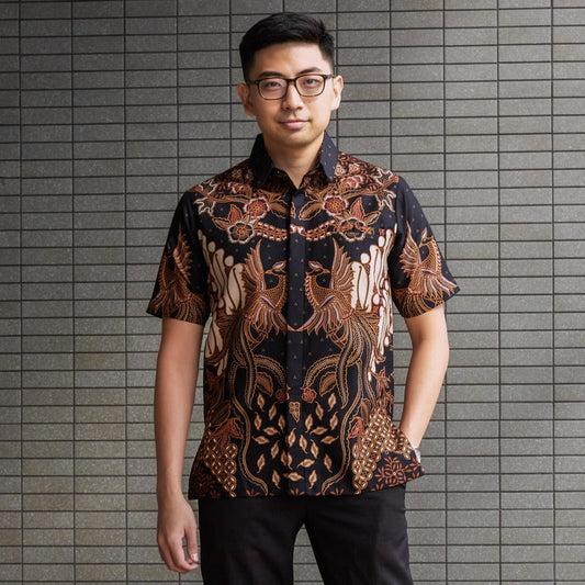 Ugraha - Mandalas Kemeja Batik Pria Premium Lengan Pendek