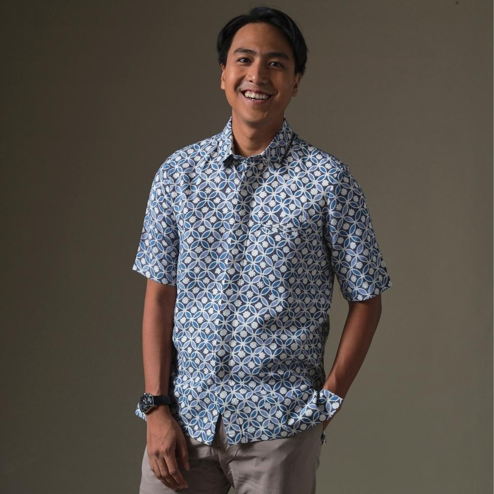 Vedika - Mandalas Kemeja Batik Pria Premium Lengan Pendek