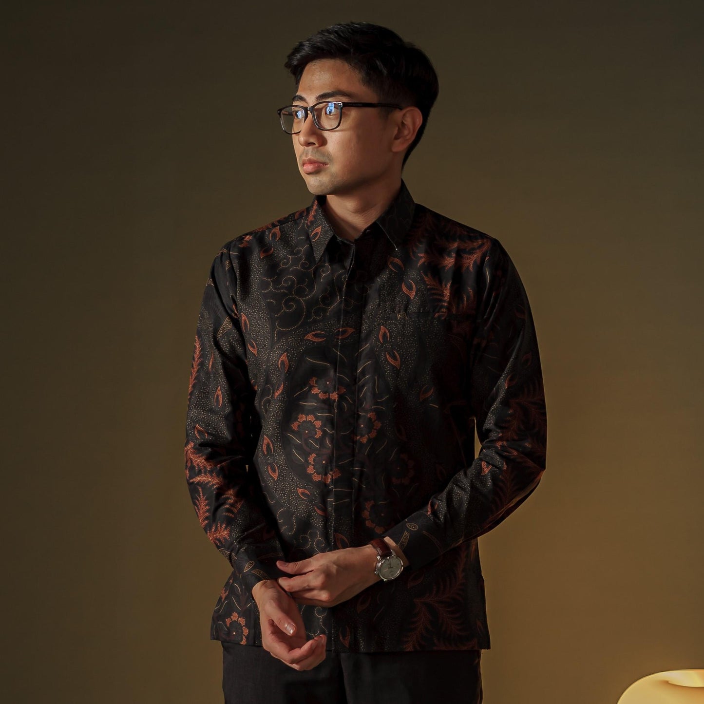 Raluka - Mandalas Premium Men's Long Sleeve Batik Shirt