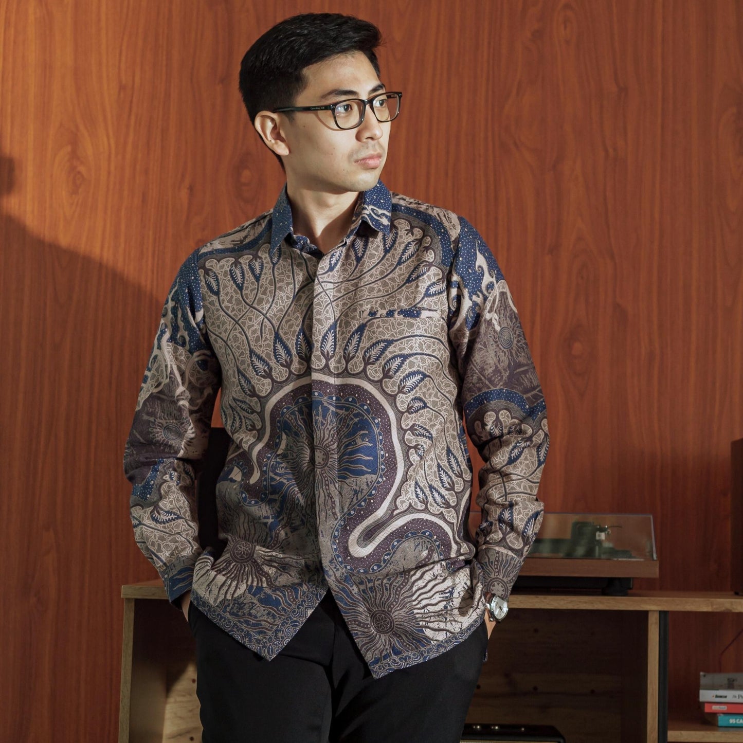 Marnavi - Mandalas Kemeja Batik Pria Premium Lengan Panjang