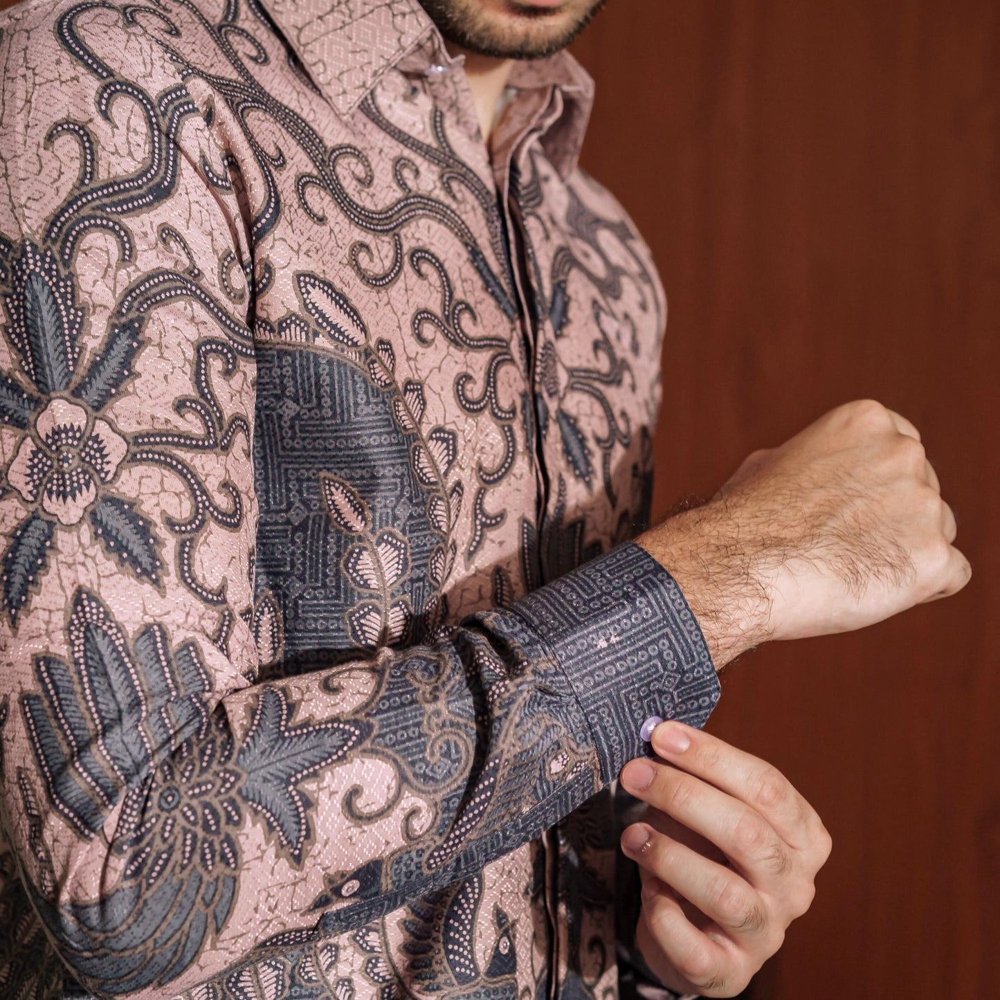 Nucean - Mandalas Kemeja Batik Pria Premium Lengan Panjang