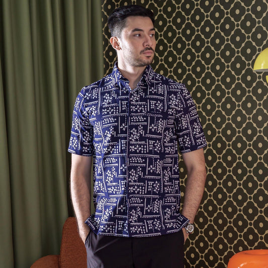 Conteru - Mandalas Kemeja Batik Pria Premium Lengan Pendek
