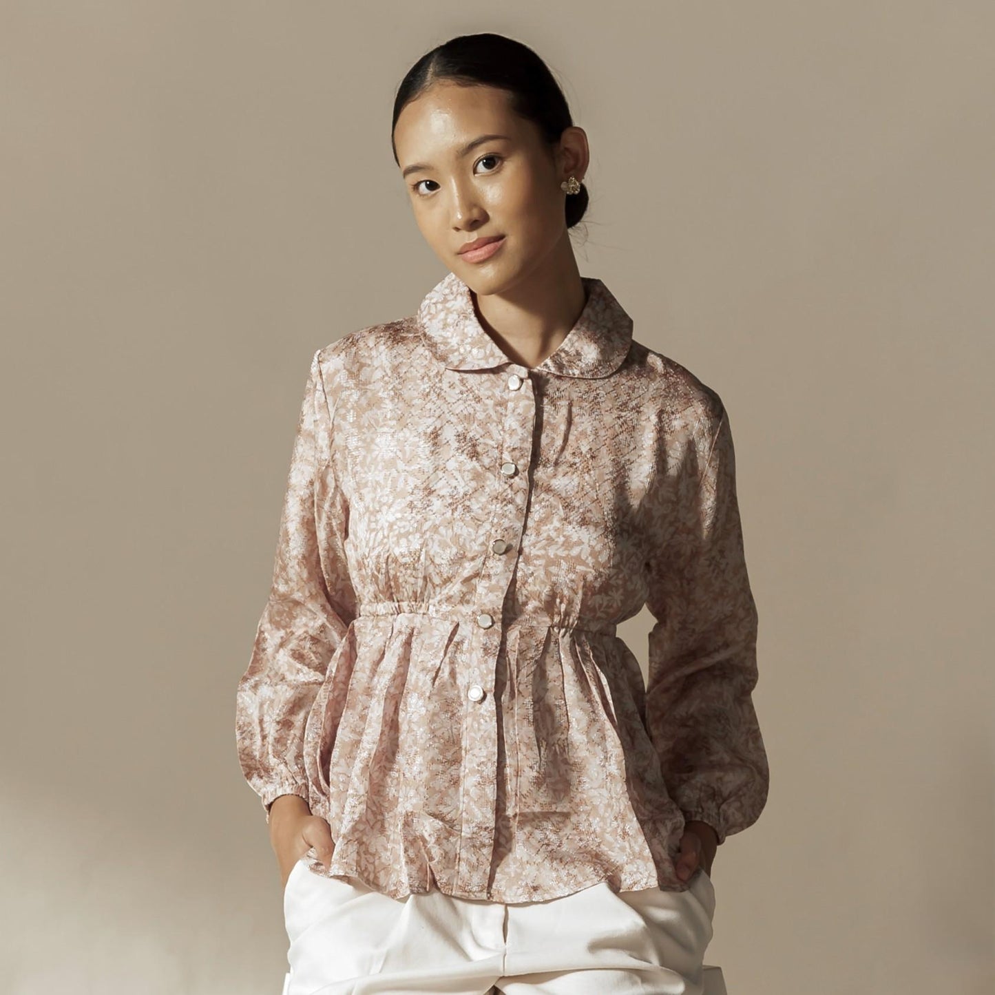 Karima Lengan Panjang - Mandalas Atasan Babydoll Wanita Outer Modern