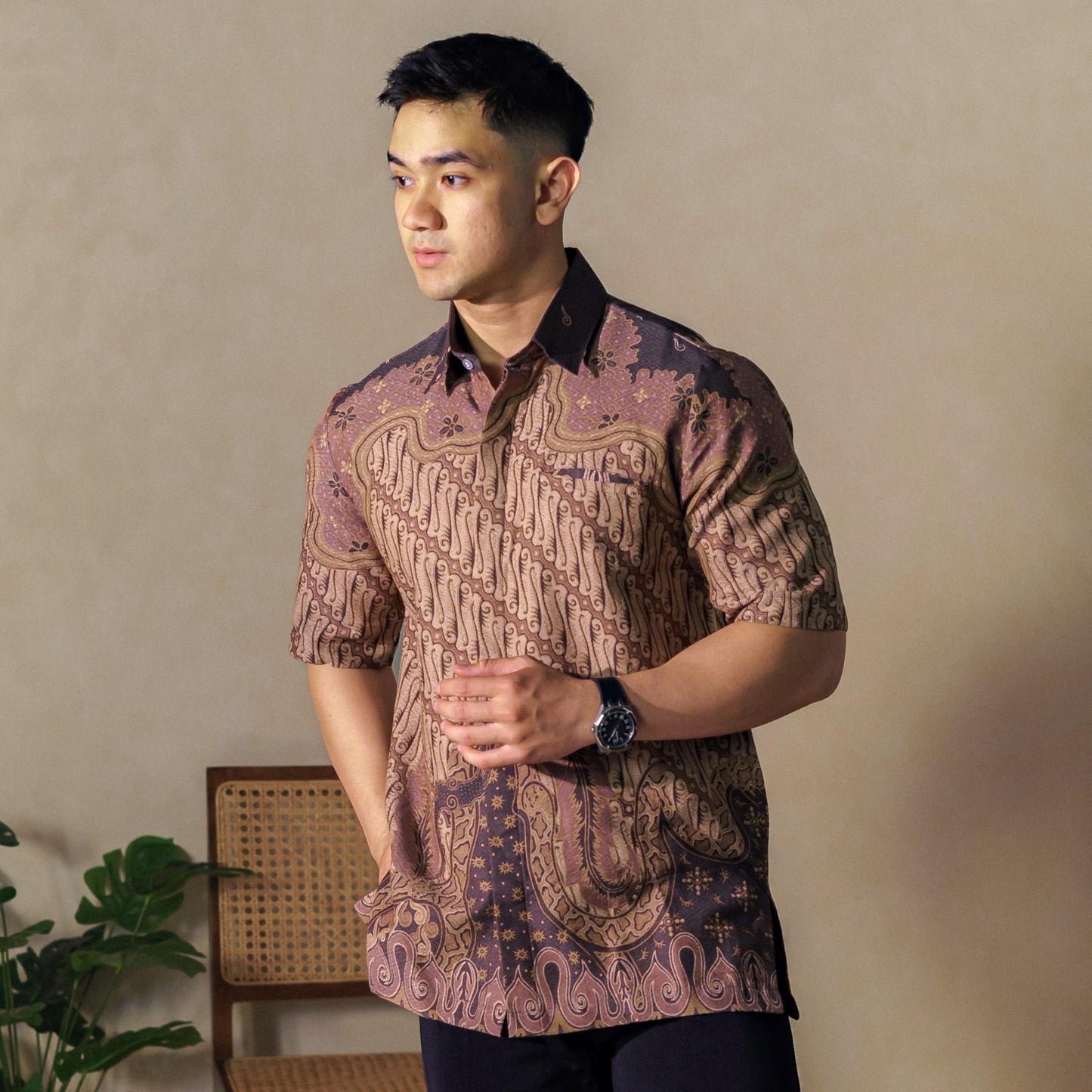 Dataro - Mandalas Premium Men's Short Sleeve Batik Shirt