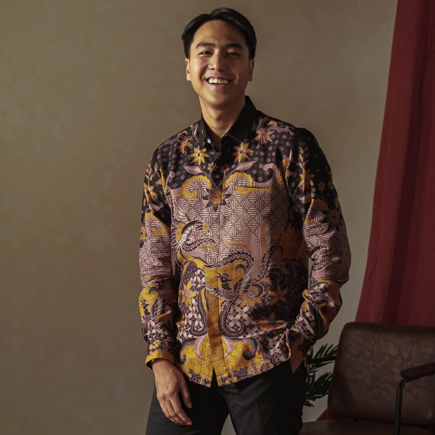 Galbati - Mandalas Kemeja Batik Pria Premium Lengan Panjang