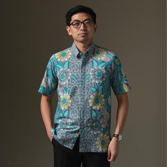 Vandera - Mandalas Premium Men's Short Sleeve Batik Shirt