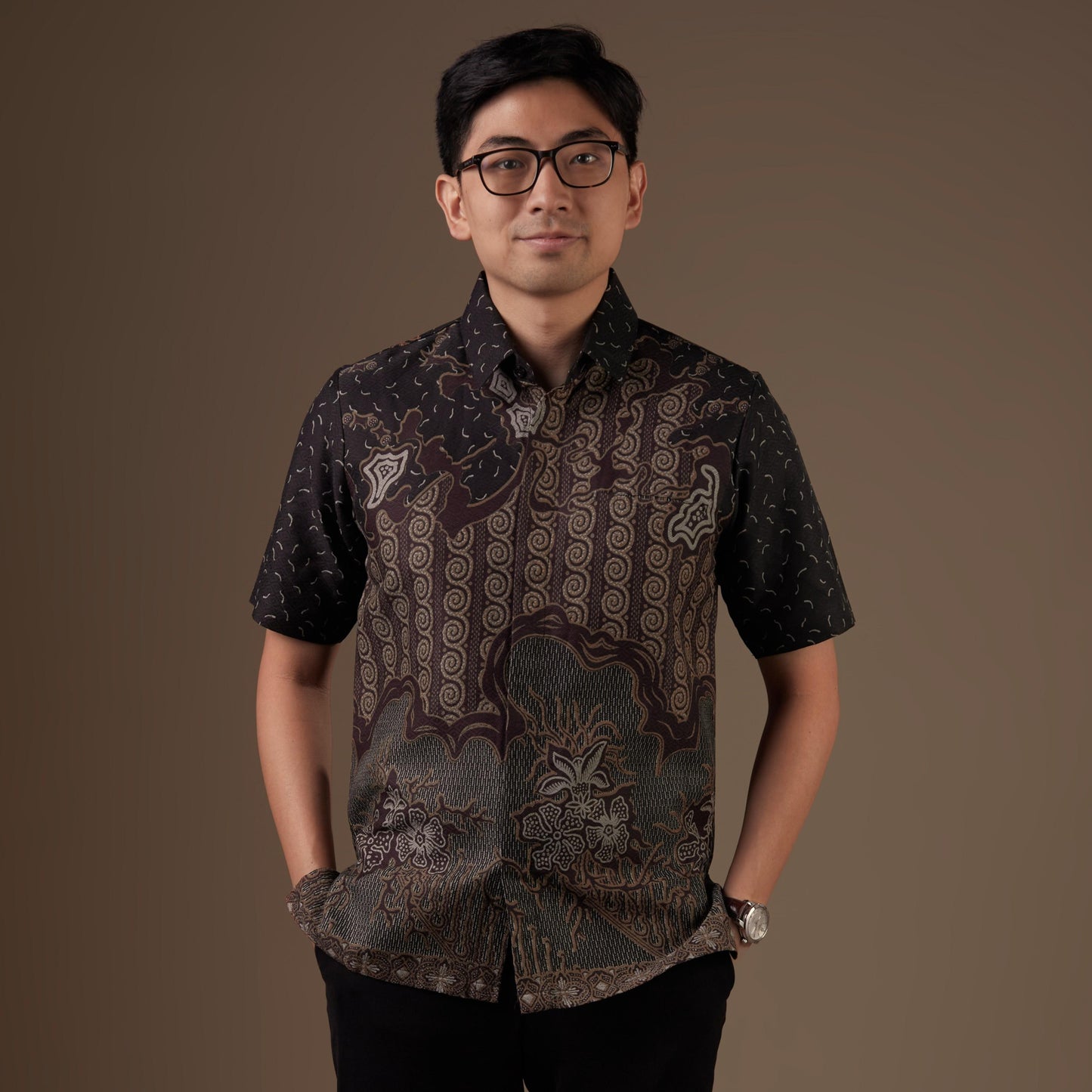 Akasia - Mandalas Kemeja Batik Pria Premium Lengan Pendek