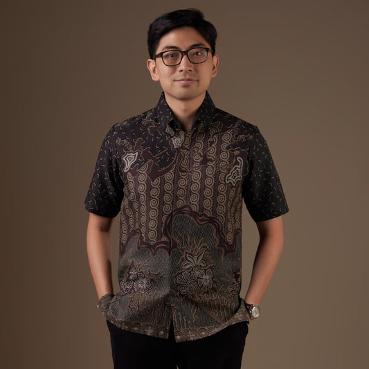 Akasia - Mandalas Kemeja Batik Pria Premium Lengan Pendek