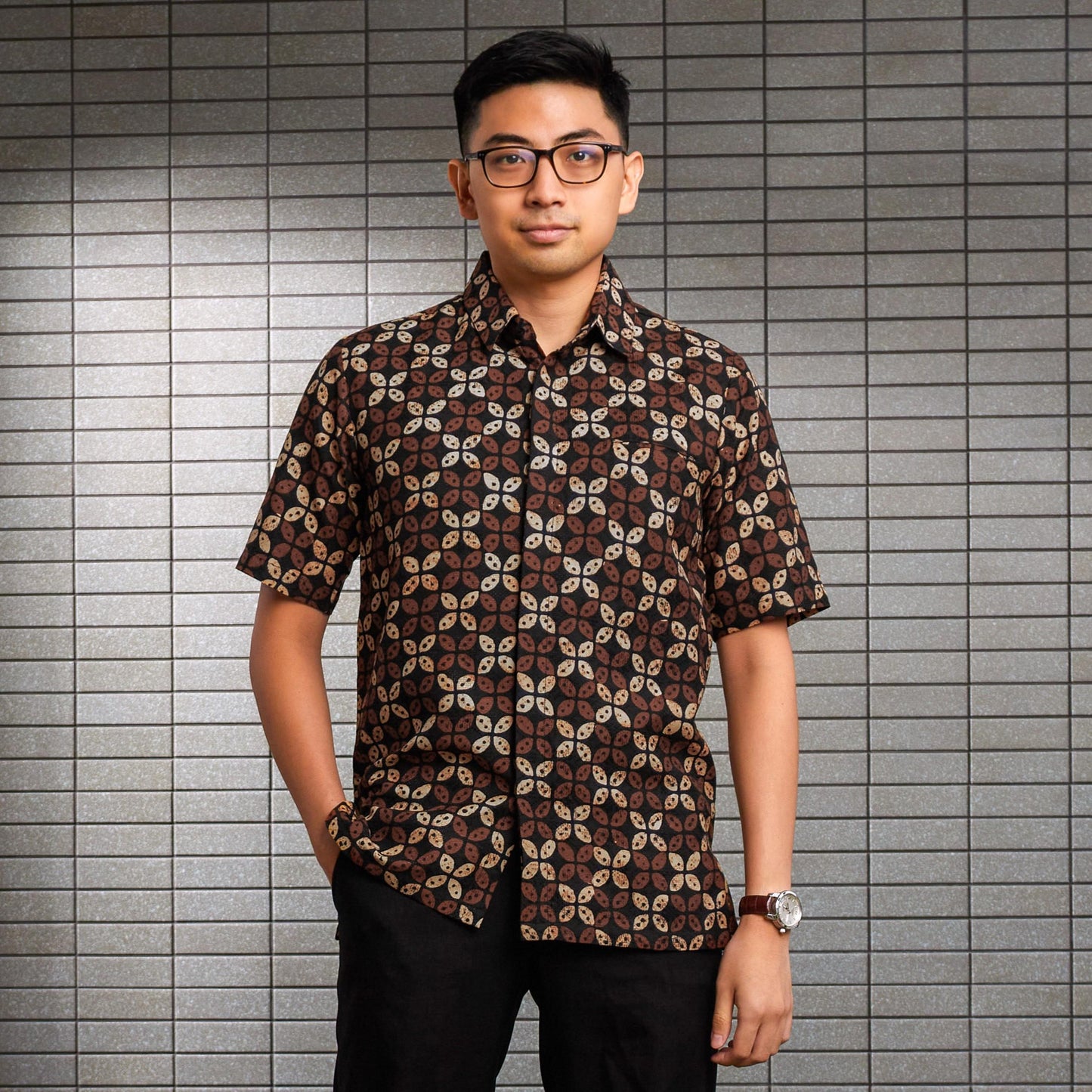 Kujang - Mandalas Kemeja Batik Pria Premium Lengan Pendek