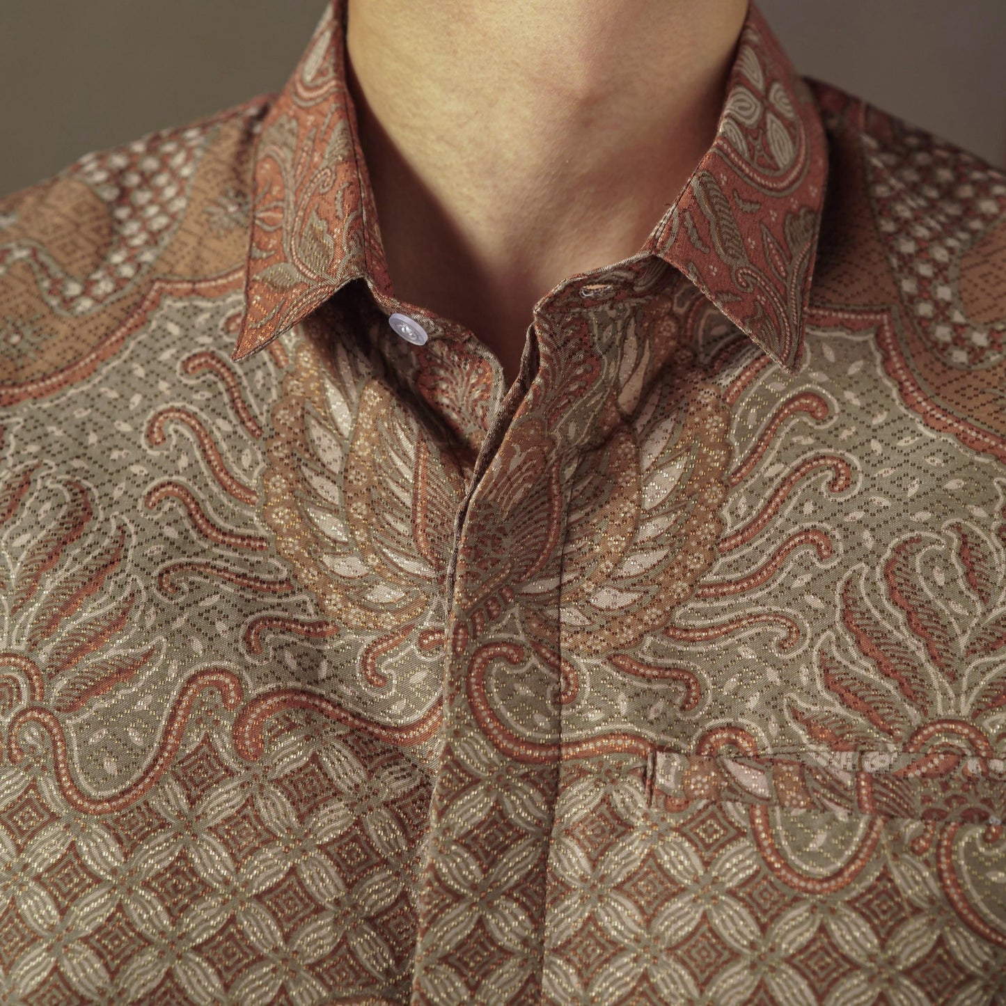 Fade - Mandalas Premium Men's Long Sleeve Batik Shirt
