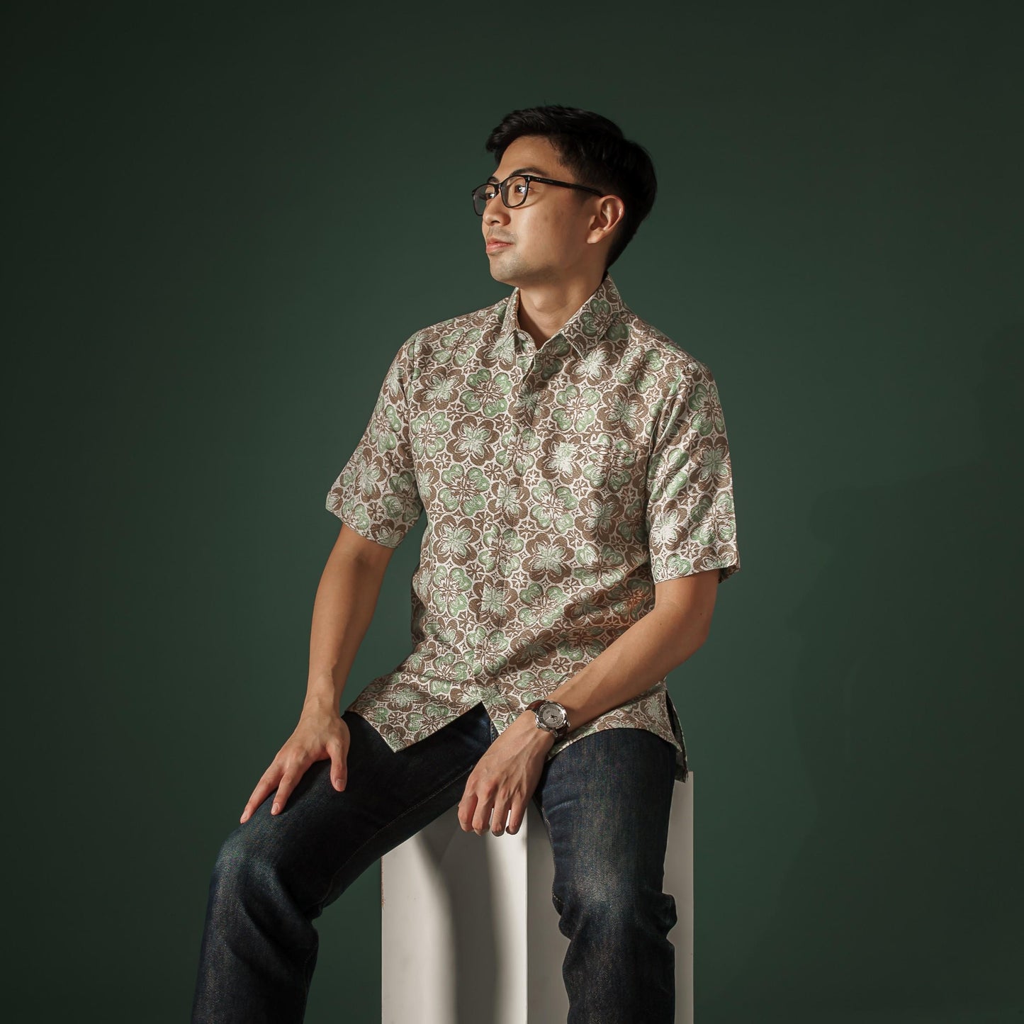 Ranium - Mandalas Premium Men's Short Sleeve Batik Shirt