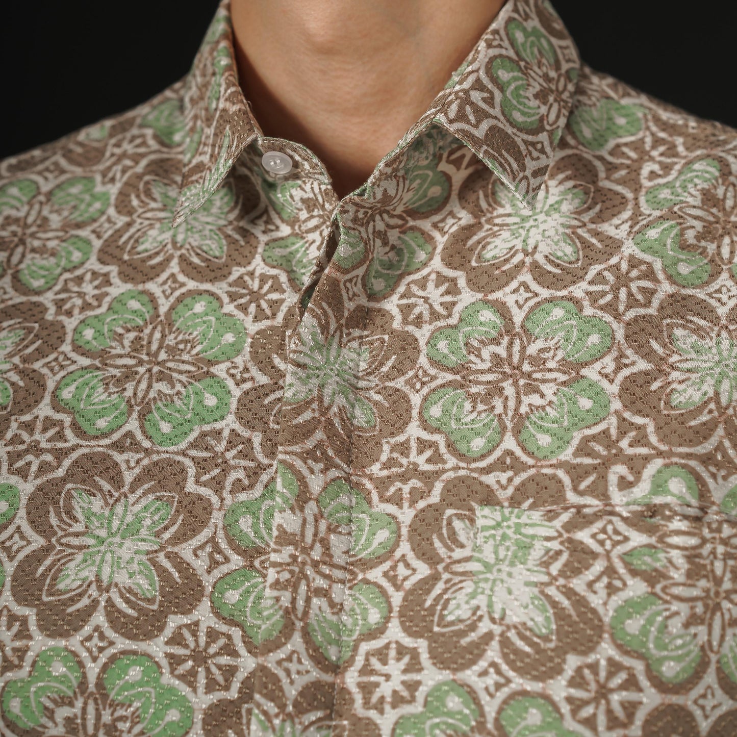 Ranium - Mandalas Premium Men's Short Sleeve Batik Shirt