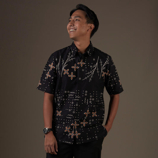 Hanadian - Mandalas Kemeja Batik Pria Premium Lengan Pendek