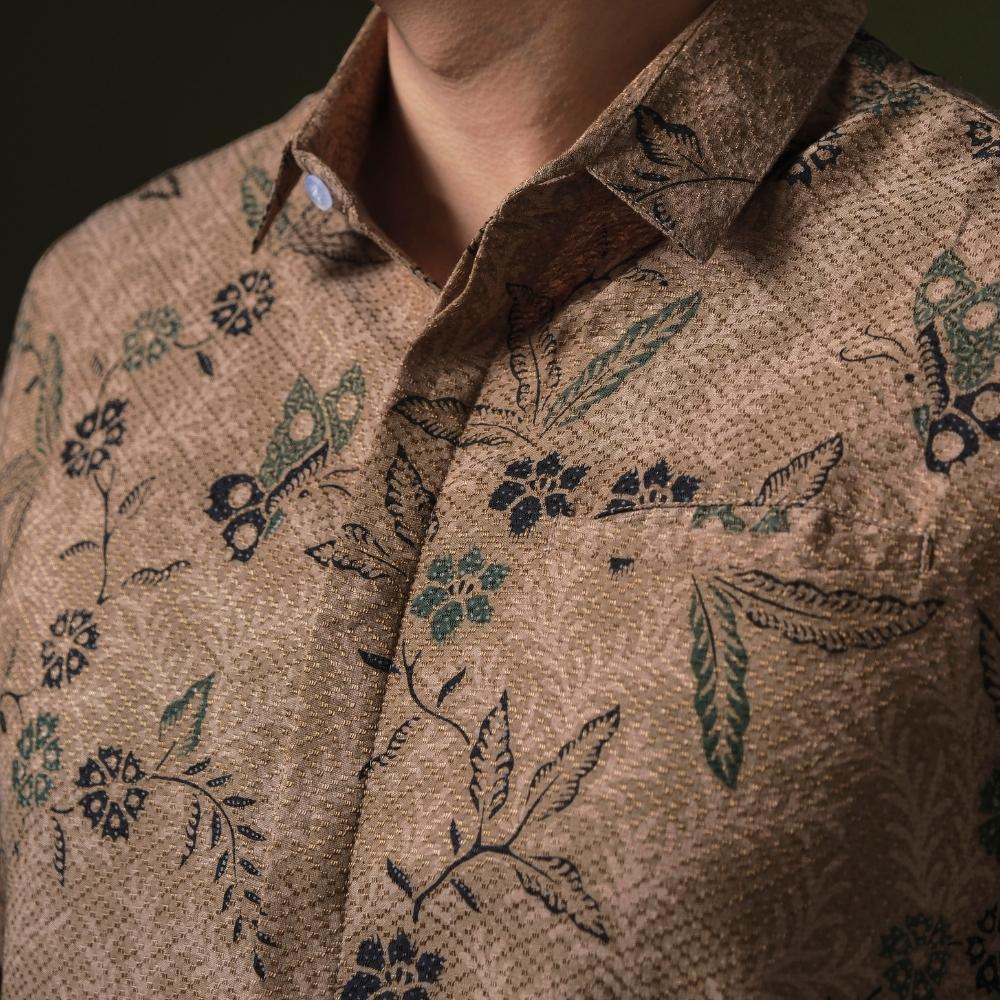Casuarus - Mandalas Premium Men's Long Sleeve Batik Shirt