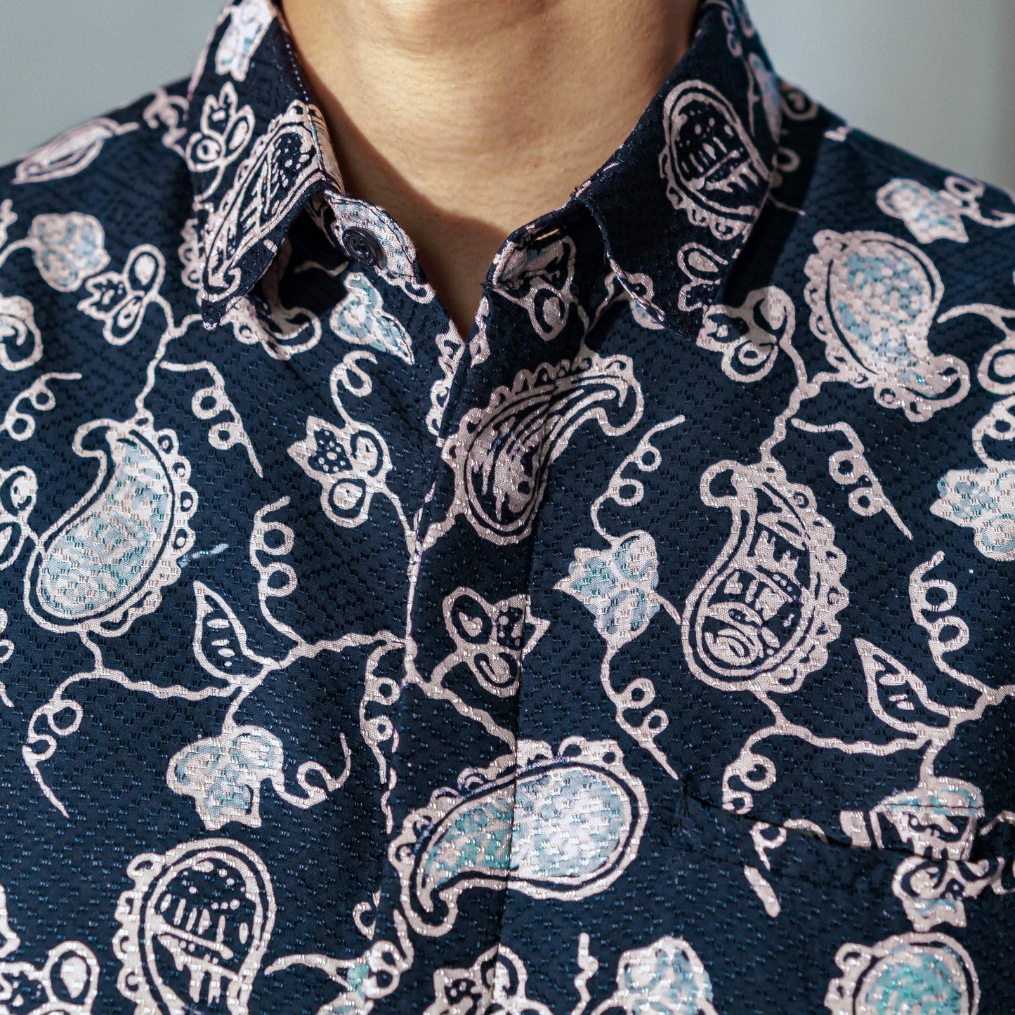 Butasaka - Mandalas Premium Men's Short Sleeve Batik Shirt