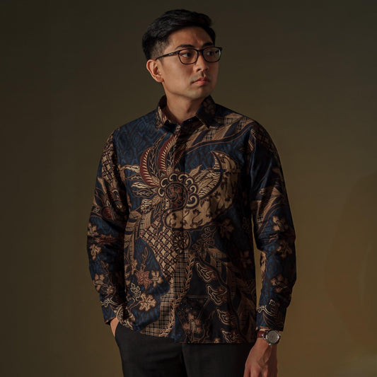 Angsavi - Mandalas Kemeja Batik Pria Premium Lengan Panjang