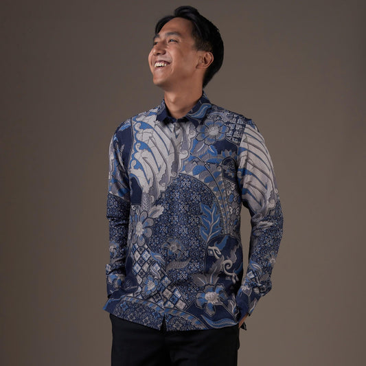 Sarablu - Mandalas Kemeja Batik Pria Premium Lengan Panjang