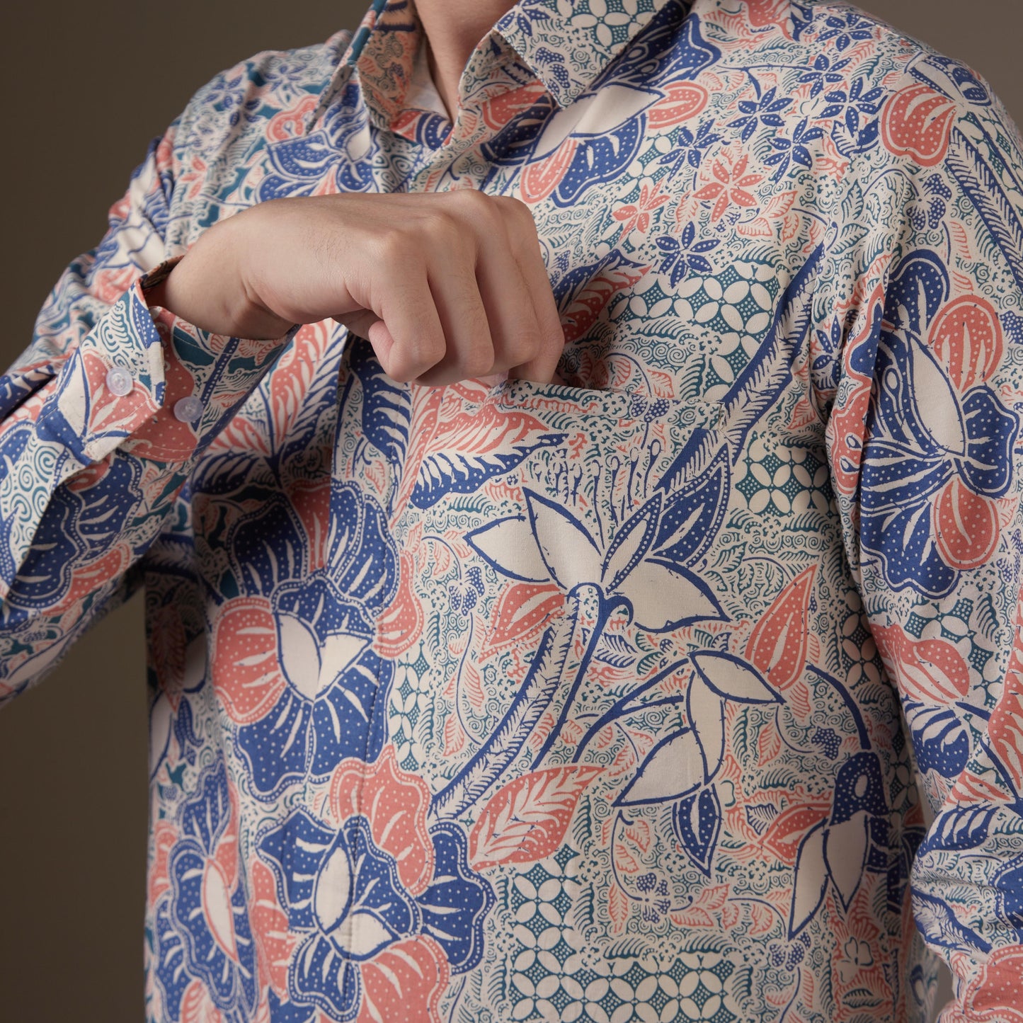 Alumon - Mandalas Kemeja Batik Pria Premium Lengan Panjang