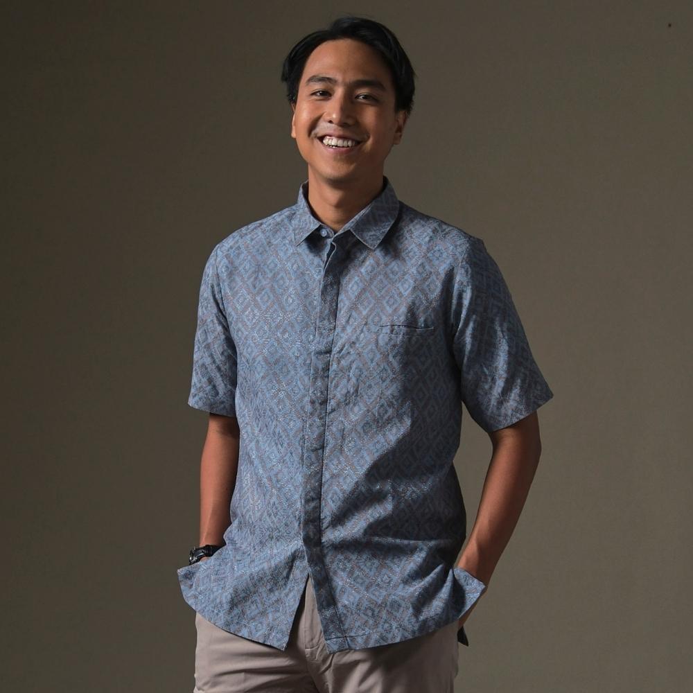 Firza - Mandalas Premium Men's Short Sleeve Batik Shirt