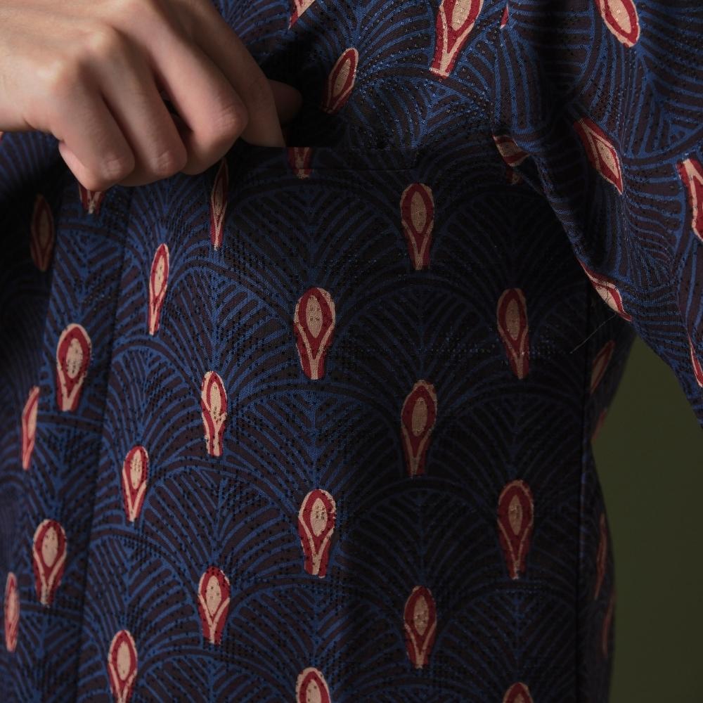 Pushan - Mandalas Premium Men's Short Sleeve Batik Shirt