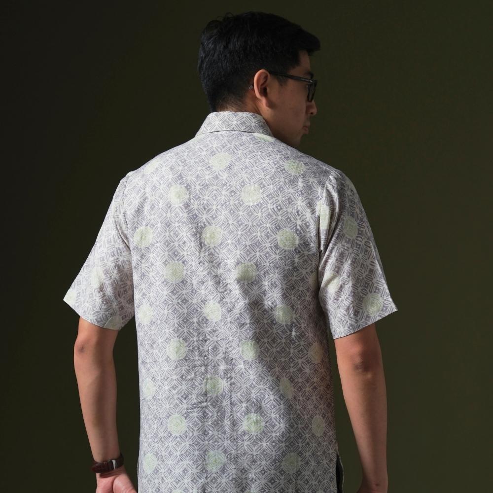 Kabalon - Mandalas Premium Men's Short Sleeve Batik Shirt