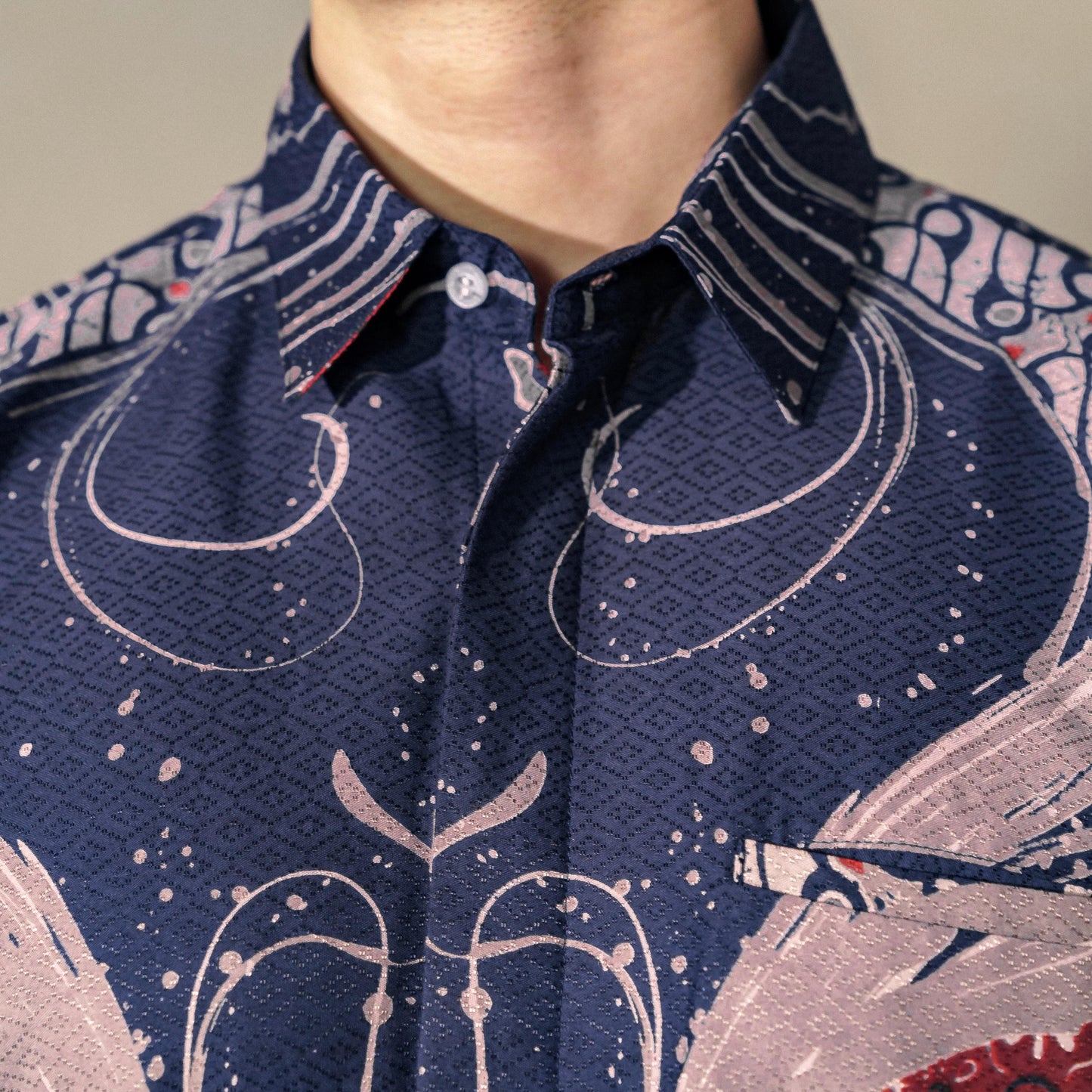 Angkasa - Mandalas Premium Men's Short Sleeve Batik Shirt