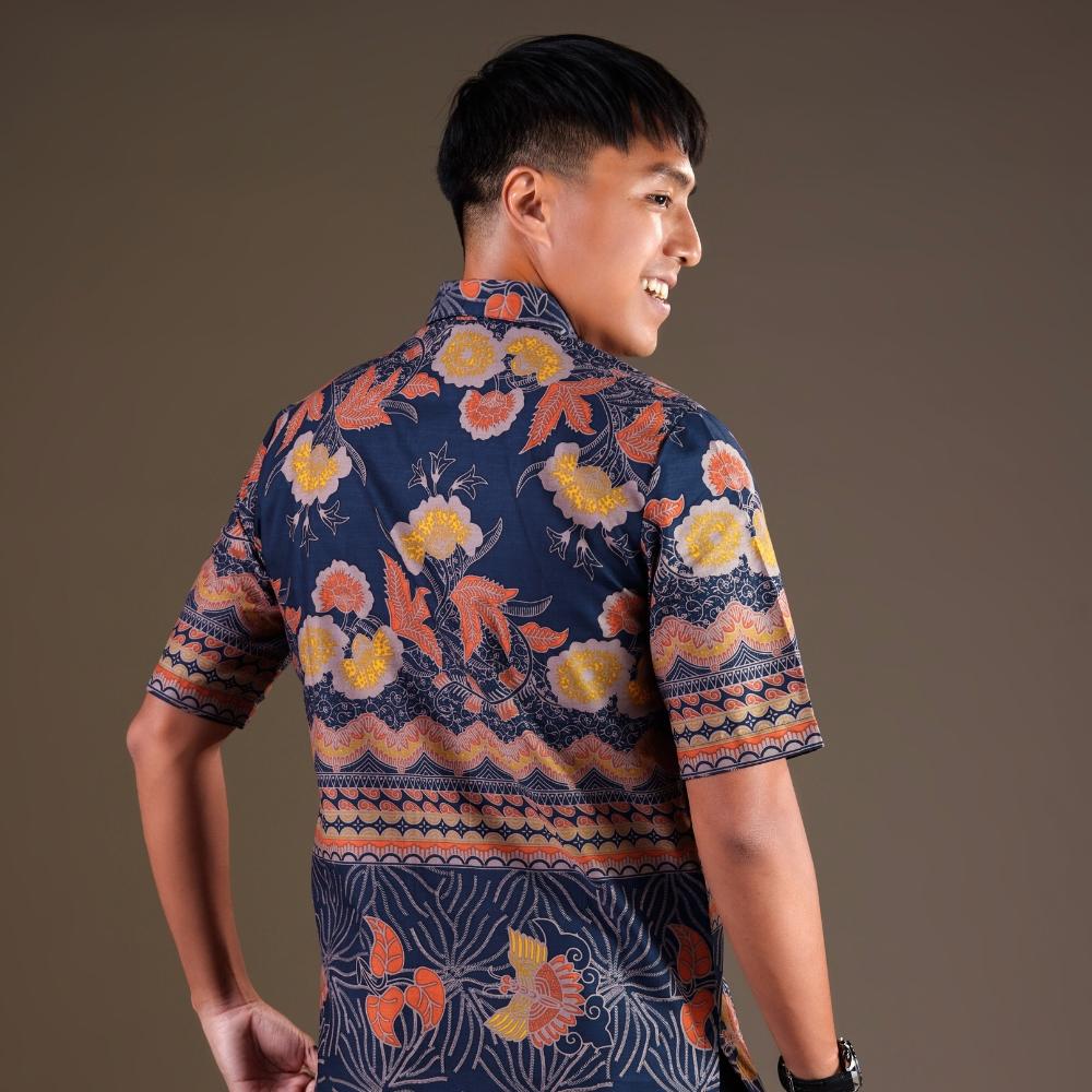 Geraning - Mandalas Premium Men's Short Sleeve Batik Shirt