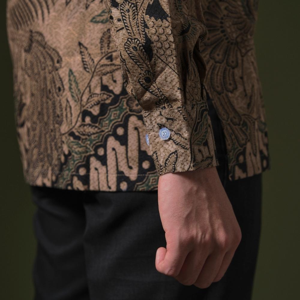 Casuarus - Mandalas Premium Men's Long Sleeve Batik Shirt
