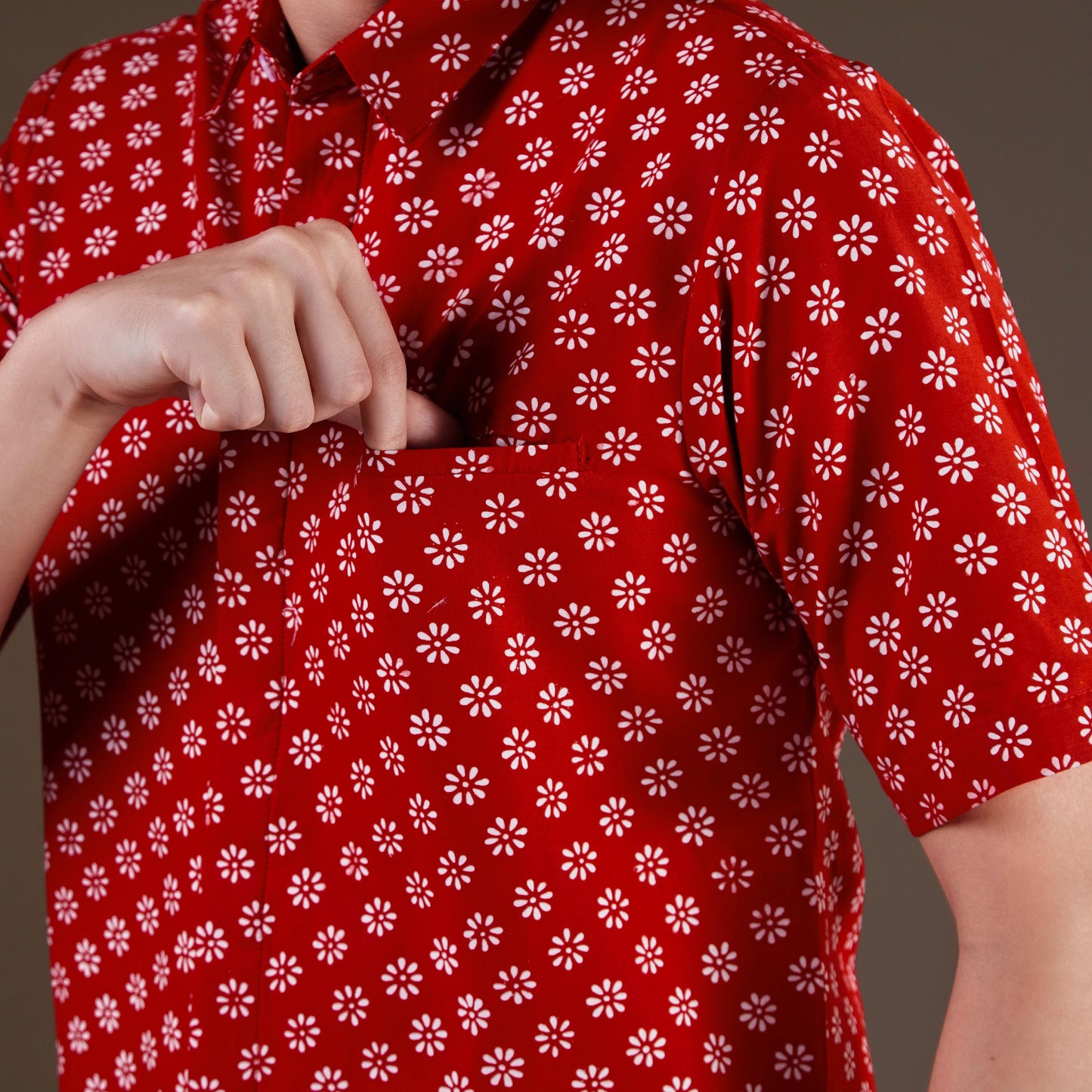 Kara - Mandalas Premium Men's Short Sleeve Batik Shirt